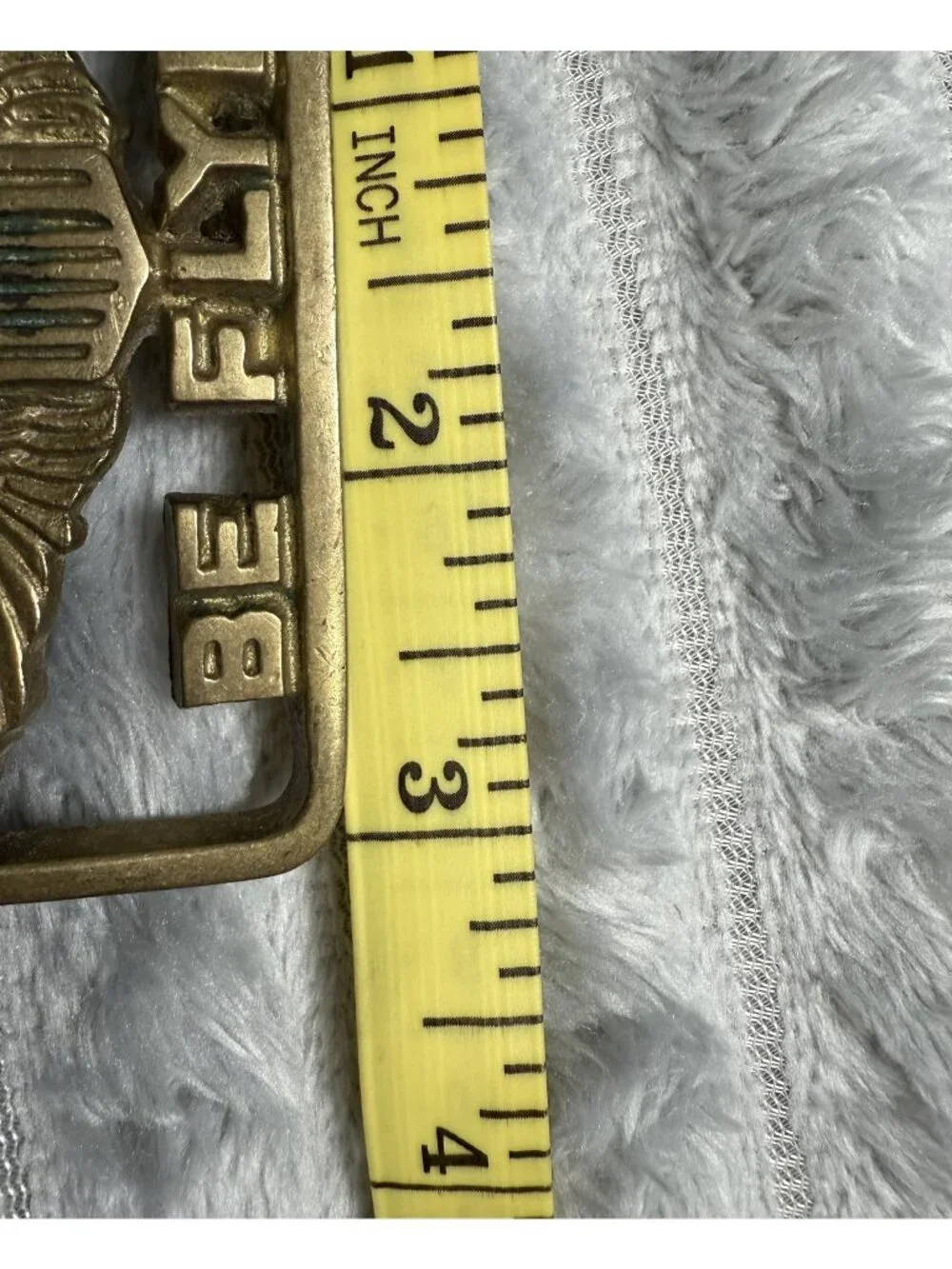 VTG Solid Brass Id Rather Be Flying Belt Buckle & Leather Belt Pilot Aviation